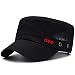 Produktbild youjiu Dekorationen Vintage Dekorationflache Mütze Army Cap Spring Outdoor-Flache Mütze, Schwarz