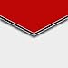 Produktbild Alu DILITE® Platte rot für Schilder, Wegweiser, Displays am POS, Trennwände, Messebau, Maße: 50 x 25 cm, Stärke: 3mm