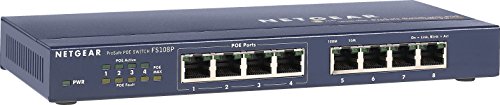 NETGEAR FS108PEU ProSAFE (8-Port 10/100 Unmanaged Switch mit POE)