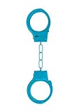 Shots Toys Blue Metal Handcuffs