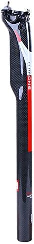 Lightweight 3K carbon fibre bicycle seatpost seat tube, red, 272MM