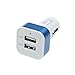 Produktbild lujiaoshout Auto-Ladegerät Dual-Port-USB-Ladegerät-Ausgang für iPhone iPad Samsung Galaxy Mehr Quadratisch Blau