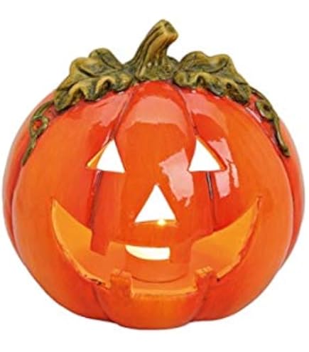 4 Terrakotta-Kürbis-Ornamente Für Herbst & Halloween – Rustikale Tischdekoration Aus Ton, Braun