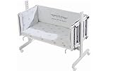 roba 8957W RS2 Beistellbett Rock Star Baby 2 Liegefläche, 87,5 x 44 cm, Inklusive Matratze, Nestchen und Schlafsack 70 cm, weiß - 2