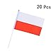 Produktbild Fußball Nationalflaggen Handflagge Parteien Olympische Spiele (20 PCS Kleine Flagge Polen)