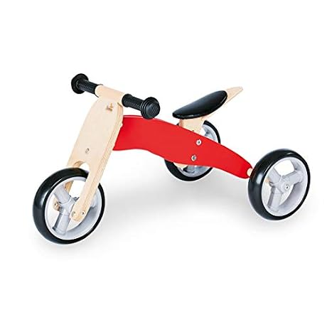 Mini Draisienne Tricycle Bois Massif 4 en 1 Charlie PINOLINO