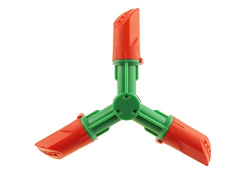 3 arm Rasensprenger drehbar, Garten-sprinkler Regner, Grün, hozelock kompatibel) - 3