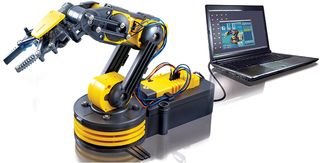 CEBEK C9895 Kit Brazo ROBøTICO con Mando IR, amarillo