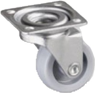 Preisvergleich Produktbild Möbellenkrolle LENKROLLE 36 MM MIT PLATTE 800530 (Liefermenge=3)