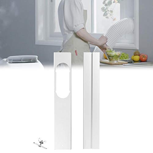 Kindlyperson Placa Universal para Juegos de correderas de Ventana, Adaptador de Sellado de ventilación de Ventana para Aire Acondicionado portátil