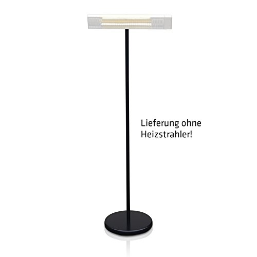 Tevigo Standfuss schwarz für Infrarot-Heizstrahler 2 m ohne Bohren