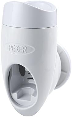 Creative lazy people toothpaste shelf automatic toothpaste servers from the punch Wall Mount Paste Vacuum Thumper brush holder, White