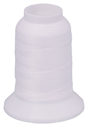 Spezielles Overlock-Garn/Bauschgarn weiß - extra dick (300 m)