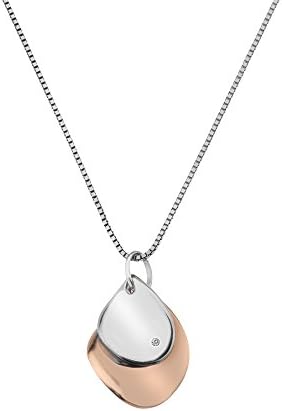 Hot Diamonds Women 925 Sterling Silver Diamond Pendant Necklace of Length 45cm DP673