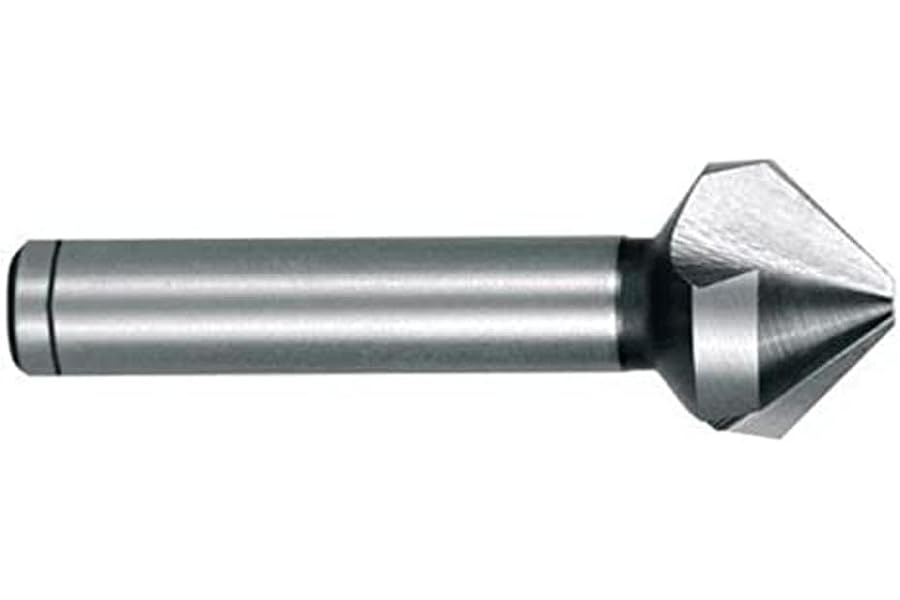RUKO HSSE-Co 5 Taper and Deburring Counter Sinker, Din 335, Type C, 90 Degree, Bright Finish, 10.4 mm Diameter, 50.0 mm Length, R102114E