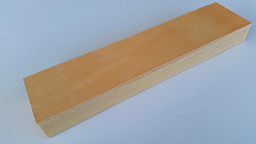 Abziehleder Set » PODURO MINI KOMBI « Streichriemen auf Holz & Chromoxid Schleifpaste & Baumwollbeutel - 4