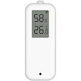 WiFi Mini LCD Ekranlı Sıcaklık ve Nem Sens&ouml;r&uuml; (Tuya - SmartLife Uyumlu) IP65