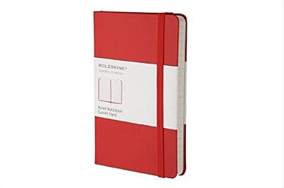 Moleskine Carnet ligné Format de poche Couverture rigide rouge 9 x 14 cm
