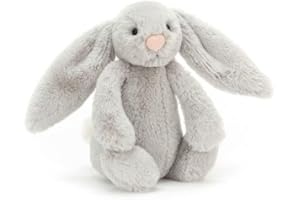 Jellycat Bashful Silver Bunny Small - L: 8 cm x l: 9 cm x h: 18 cm