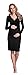 Happy Mama Women's Maternity Nursing Pencil Jersey Casual Dress 285p (Black, 10)