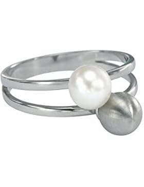 Skagen Designs UK Damen-Ring Edelstahl Perle