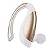 Produktbild Mvlike Einseitige Personalisierte stromlinienförmige Sport Bluetooth Headset Stereo Original Kopfhörer (Farbe : White+Gold)