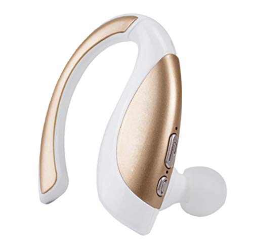Preisvergleich Produktbild Mvlike Einseitige Personalisierte stromlinienförmige Sport Bluetooth Headset Stereo Original Kopfhörer (Farbe : White+Gold)