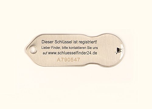 Einkaufswagenchip „Können diese Augen lügen“ Edelstahl mit Schlüsselschutz - 9