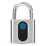 【Smart Fingerprint Lock】: Abschied von Schlüsseln und umständlichen Kombinationen. Machen Sie sich nie Sorgen, Ihren Schlüssel zu verlieren oder Kennwörter zu vergessen. Ihr Finger ist der Schlüssel, und es dauert nur 1 Sekunde, um ihn zu entsperren. Das Smart Lock kann bis zu 20 verschiedene Fingerabdrücke aufnehmen.