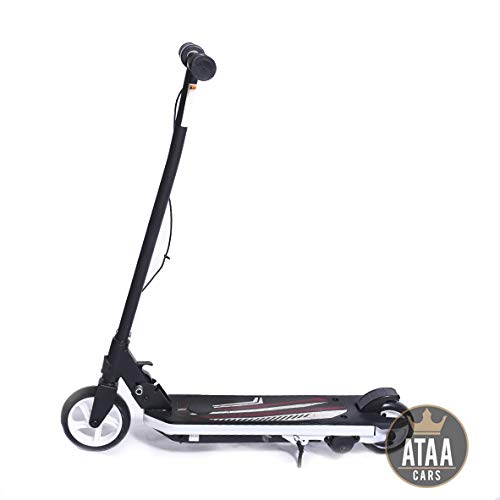 ATAA Trottinette électrique Aventura Pliable pour Enfants à Batterie 12v- Orange