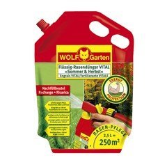 Preisvergleich Produktbild Wolf Rasendünger Nachfüllbeutel: LV 250 R REFILL + Leer