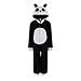 Produktbild Mädchen Kinder mit Kapuze Einhorn Bademantel Einteiler Kostüm Nachtwäsche Kuschelig Weihnachten Geschenkidee - Panda, 110-116