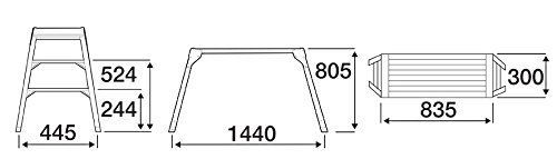 Silverline Arbeitsplattform, 1 Stück, silber, 537366 - 2
