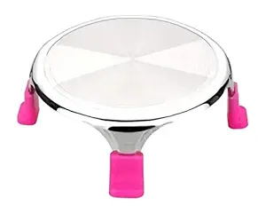 Stainless Steel Roti Chakla Roti Patla 1 Piece, Pink Color