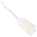Produktbild Kumkey Badebürsten Rückenbürste Badebürste mit Langem Griff Kunststoff Körper-Peeling Bürste Pinsel,Weiche Mesh-Rückseite Duschbürste Kardätsche Badezimmer Zubehör (Weiß)