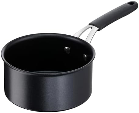 Lagostina Tempra, Casseruola Fonda a Manico Lungo 16 cm, Rivestimento Titanium Antiaderente Antigraffio e Fondo in Acciaio Inox, Manico Rivettato, per Tutte le Fonti di Calore Inclusa Induzione