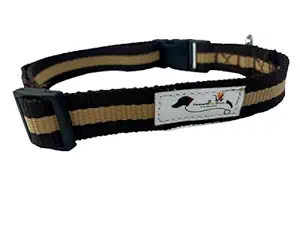 Forever99 Pet Shop Leatherette Dog Collar Neck Belt for Large Dogs Labrador and All (Tan)