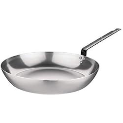 Vogue - Poêle à frire induction en fer noir ultra-résistante - 25,4 cm