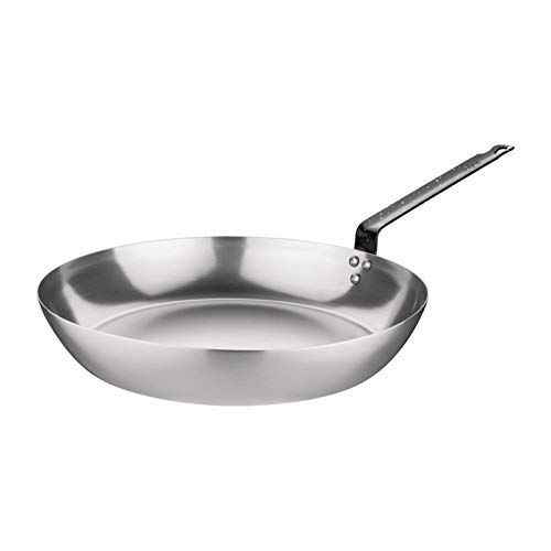 Vogue - Poêle à frire induction en fer noir ultra-résistante - 25,4 cm