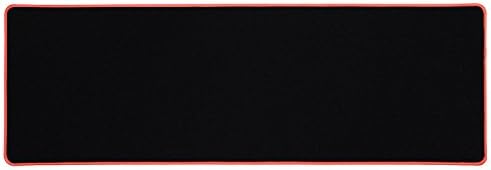 Hongtai Extended Large Size Gaming Mouse Pad ( 900x300x3mm ) Smooth Surface Game Mouse Mat with Non-slip Rubber Base, Special-Textured Surface, Support for Computer, PC and Laptop - Black&Red