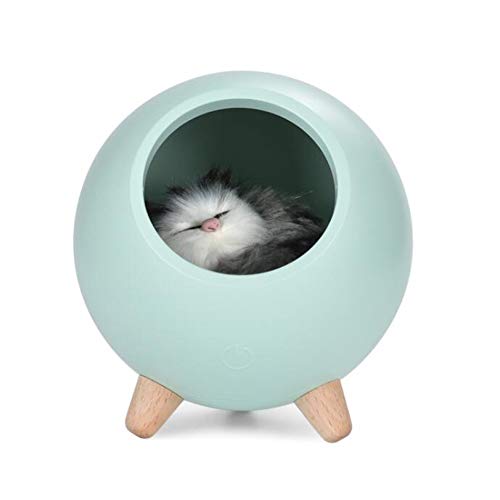 Preisvergleich Produktbild LSZHHL Led Nacht Lampe schmücken Schreibtisch licht Batterie Traum niedliche Katze wiederaufladbare Lampe für Baby Schlafzimmer luminar