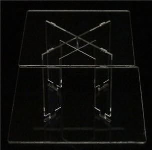 2 Tier Square Acrylic Cup Cake Party Wedding Stand - TK2SQU