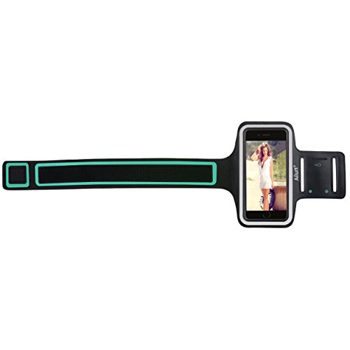 iPhone 6s Armband,iPhone 6 Armband,by Ailun,Feartured with Sport Scratch-Resistant Material,Slim Light Weight,Dual Arm-Size Slots,Sweat Resistant&Key Pocket,with Headphone Ports[Black]