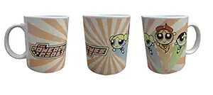 7even Inks Decor Power Puff Girls Kids Funny Milk Mug Multicolored Microwave Safe Ceramic Coffee Mug