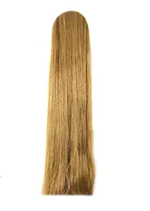 Honbon Long Straight Hair Extension Wig for Women and girls Golden Brown Colour Hair Acessories 25-30 inch