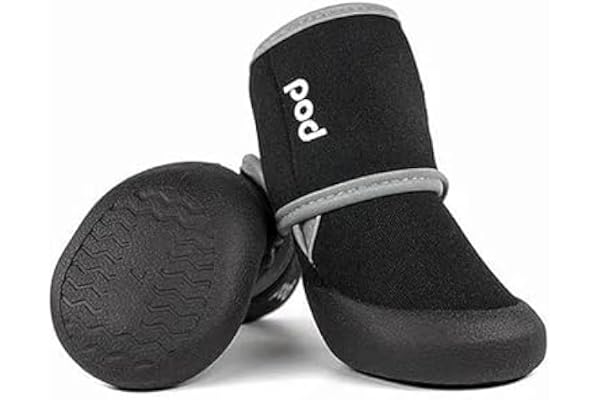 PET FUN POD Reflective Dog Shoes XXL Waterproof, Anti-Slip Boots with Adjustable Velcro Night Visibility & Durable Paw Protection for Extra Large Dogs