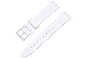 Tyogeephy Kompatibel mit Swatch 16mm 17mm 19mm 20mm Armband, Silikon Sport Ersatzarmband für Swatch Damen Herren