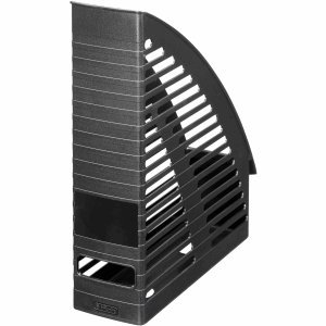 Preisvergleich Produktbild 4 x Herlitz Stehsammler A4-C4 gerundet schwarz