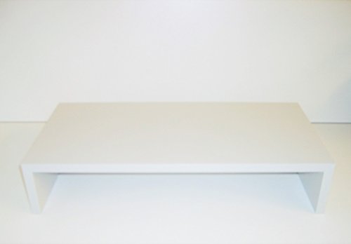 Design Monitortisch "Sauerland" Bildschirm Ständer Schreibtischregal Standfuß Lichtgrau B / H / T 60 x 12 x 30 cm