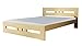 Produktbild Doppelbett/Gästebett 39 inkl. Lattenrost, Farbe: Natur, massiv - 180 x 200 cm (B x L)